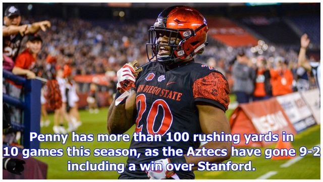 San diego st. rb rashaad penny eclipses 2,000-yard mark смотреть онлайн