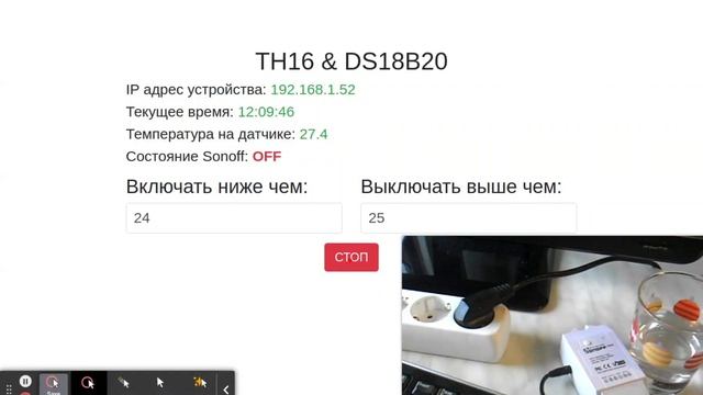 Sonoff TH16 & DS18B20 Temperature Sensor | Tasmota | Умный дом.