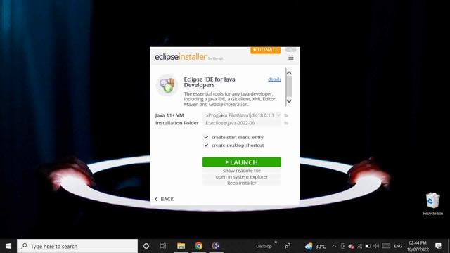 How to Install Eclipse 2022-06 with Java 18 on Windows 10 смотреть онлайн