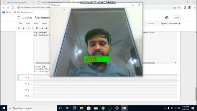 FACE RECOGNITION BASED STUDENT ATTENDANCE SYSTEM| PYTHON|PART-1 смотреть онлайн