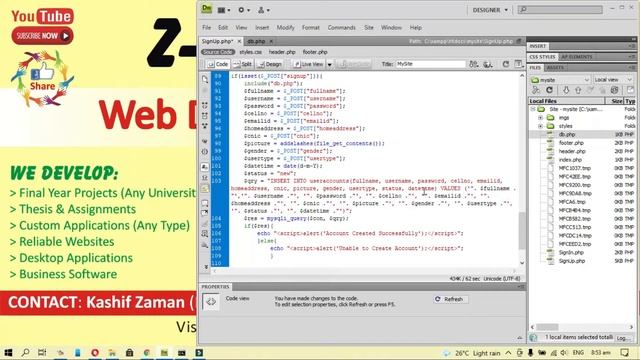 Web Development Course (HTML, CSS, PHP, MySQL) Lecture-3 by Kashif Zaman смотреть онлайн