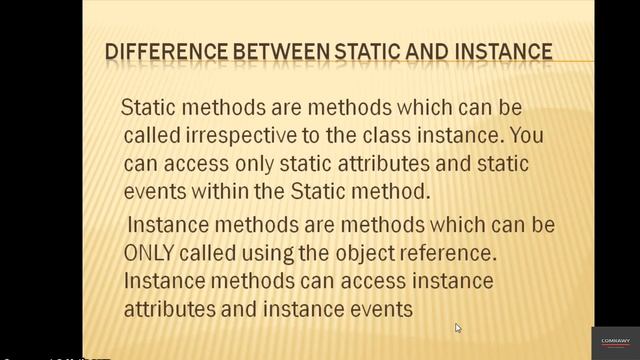 59 Difference between static and instance methods In SAP ABAP смотреть онлайн