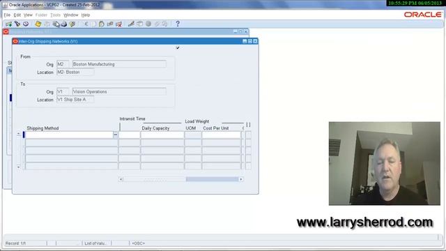 INV Shipping Networks Shipping Methods, Oracle Applicaitons Training смотреть онлайн
