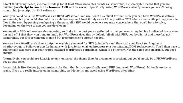 Wordpress: Implementing Isomorphic JavaScript (React JS) in Wordpress? (5 Solutions!!) смотреть онлайн