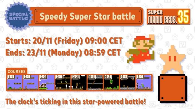 NEW Super Star Event in Super Mario Bros. 35 Starts Tomorrow! (Speedy Super Star Battle) смотреть онлайн