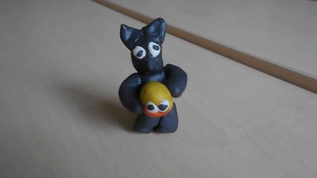 14. Поделка из пластилина по сказке "Колобок". смотреть онлайн