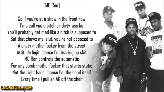 N.W.A. - Straight Outta Compton (Lyrics)