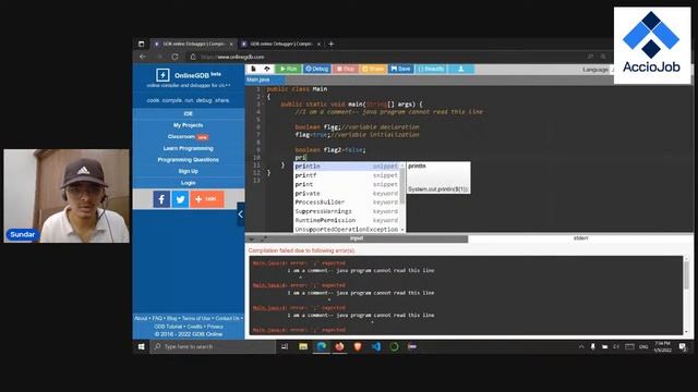 Fundamentals of programming | Basics of coding | JAVA | AccioJob module 1, 2 & 3 смотреть онлайн