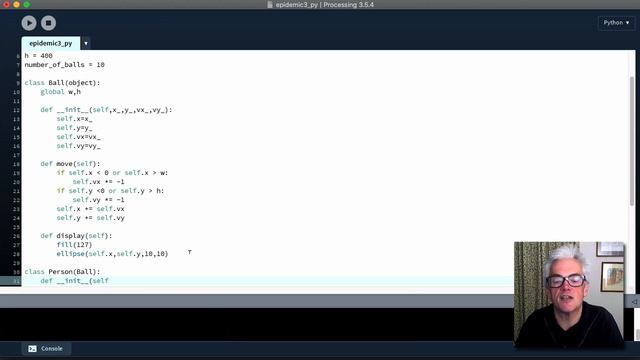 Modelling an epidemic with Python mode Processing смотреть онлайн