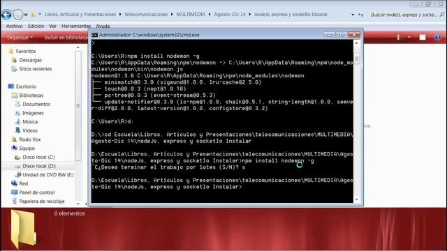 NodeJS - Parte I (Instalación de Node.js, Express y Socket.io) смотреть онлайн