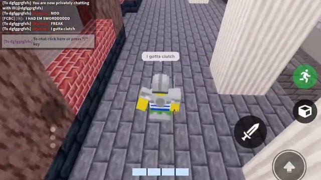 How I clutched against a hacker, and auto clicker! | Roblox BedWars смотреть онлайн