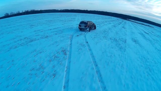 Rc Day 9-Полёт на Quadrocopter за машиной