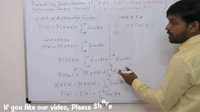 Continuous Probability Distribution | PDF, CDF, MEAN, VARIANCE | With Example | смотреть онлайн