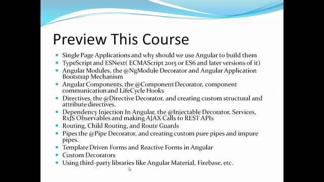 Angular 9 Preview course смотреть онлайн