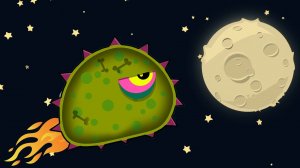 Суровый ЛИЗУН ГЛАЗАСТИК съедает все в РАКЕТЕ и КОСМОСЕ! Игра Mutant Blobs Attack с ПАПУЛЕЙ