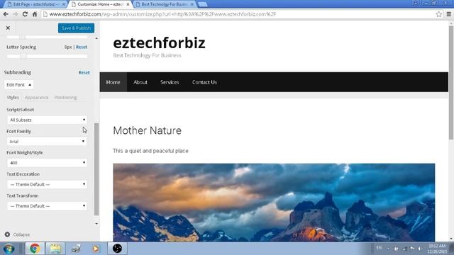 Customize your theme and change fonts wordpress смотреть онлайн