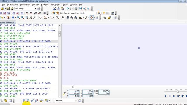 CNC working : Check program output ( G-code check ) смотреть онлайн