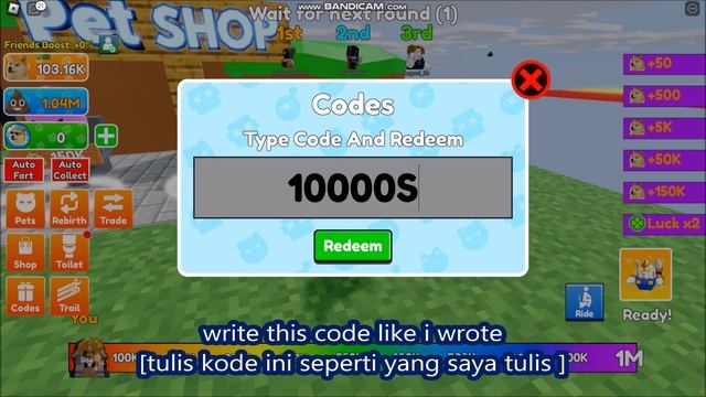 NEW UPDATE CODES [?Golden Land] Fart Race ROBLOX | ALL CODES | 17 APRIL 2023 смотреть онлайн