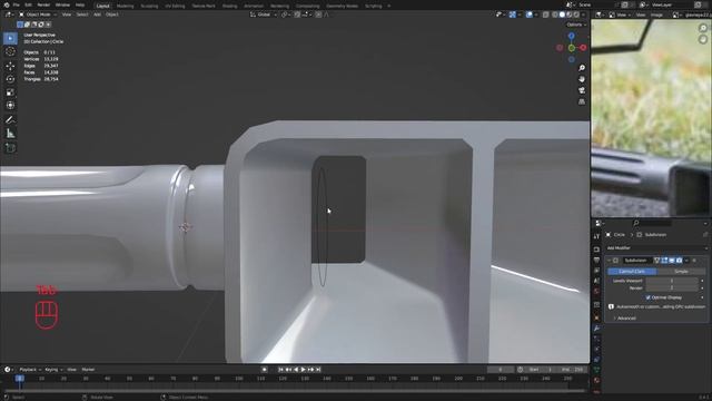 Моделирование:"Barret M82" в блендер 3D 3.4.1 "Часть 2" СТВОЛ И ДТК смотреть онлайн