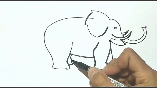 Bolalar uchun fil rasmini chizish / Drawing an elephant / Рисуем слона для детей смотреть онлайн