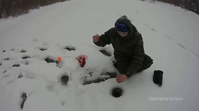 Рыбалка на р. Ветлуга на жерлицы январь 2019(5) смотреть онлайн