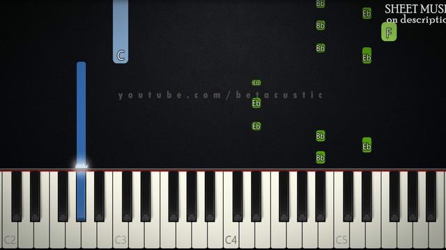 Here I Am - Spirit | EASY PIANO TUTORIAL + SHEET MUSIC by Betacustic смотреть онлайн