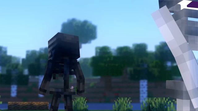 Wither X Skeleton {Minecraft short template animation} /For Wither YT and Wither 9141/ смотреть онлайн