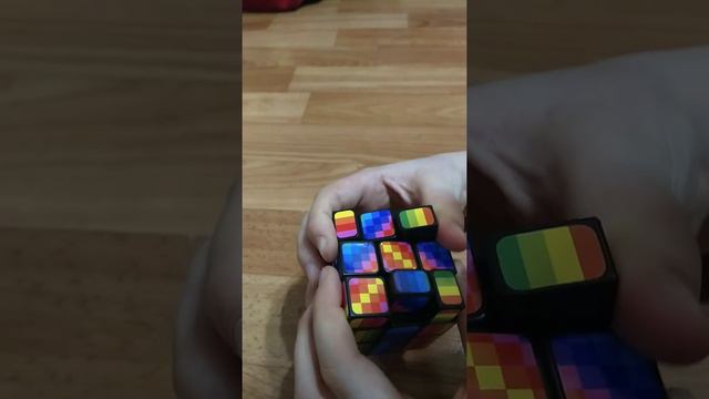 Зеркальный Радужный кубик рубика