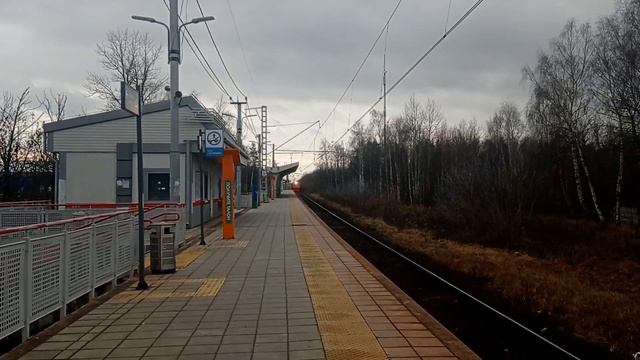 Электропоезд ЭД4М-0236 с сообщением Апрелевка-Электрогорск. смотреть онлайн