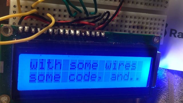 Raspberry Pi Pico W with a salvaged LCD 16 by 2 screen смотреть онлайн