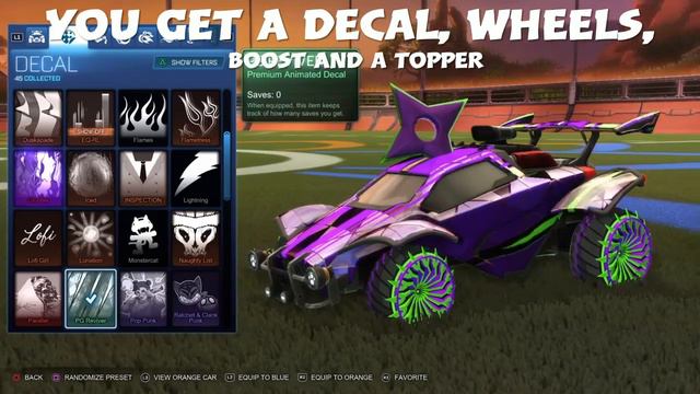 Rocket League New PS Plus Pack S10 смотреть онлайн
