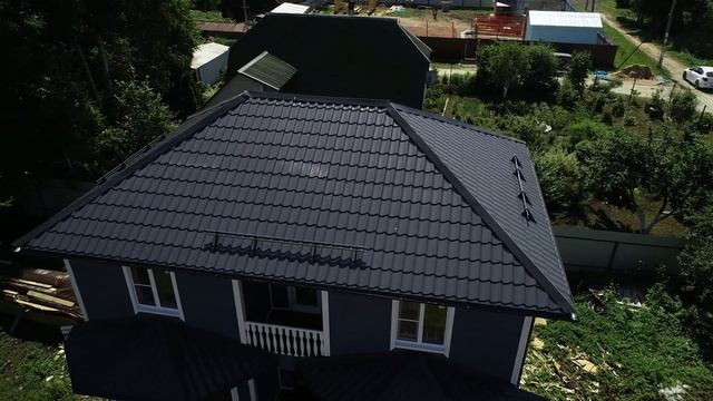 Двухэтажный каркасный дом 98м2 с вальмовой крышей смотреть онлайн