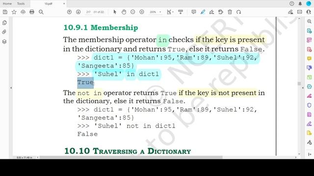 Operations on Python Dictionaries: NCERT Class 11 Computer Science: Python Beginner Tutorial Englis смотреть онлайн