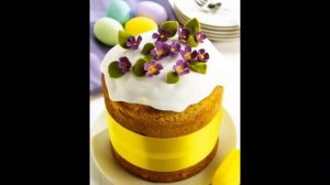 Как украсить куличи на Пасху !