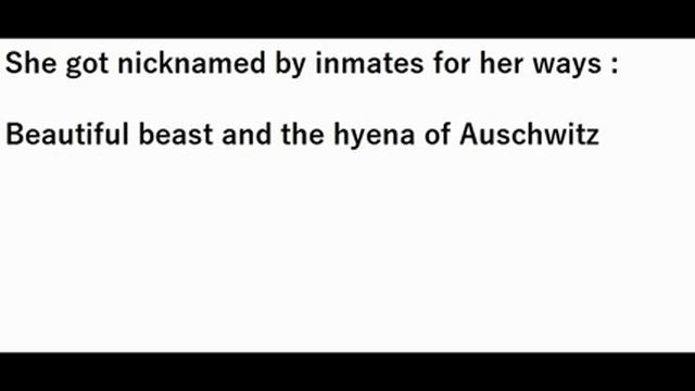 monster's among human's part 2 Irma Grese смотреть онлайн