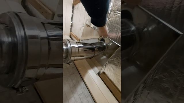 Установка облицовочный листа в бане на сэндвич трубу . смотреть онлайн