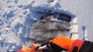 Измерение глубины на зимней рыбалке - Глубиномер Практик