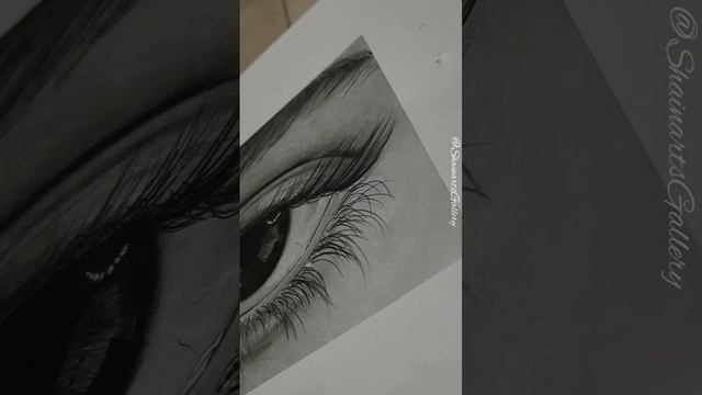 Realistic Eye Drawing Tutorial - Shainarts смотреть онлайн