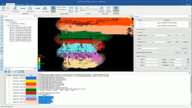 Воздушный лазерный сканер LiAir V  Обработка LiGeoreference и LiDAR360