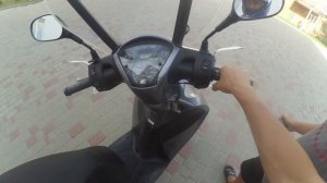 Обзор мотоцикла Honda SH125 и тест драйв, разгон. Сколько поедет скутер?