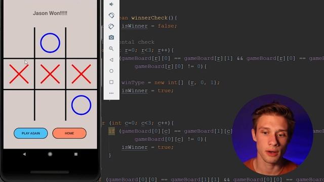 How to make a Tic-Tac-Toe app in Android Studio | Part 6 смотреть онлайн