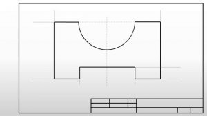Чертёж плоской детали.