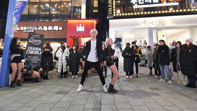 20/02/16 극강추위 속 홍대버스킹!! 에버글로우,여자친구 신곡!! HongDae Dance Busking Full Ver 풀버전