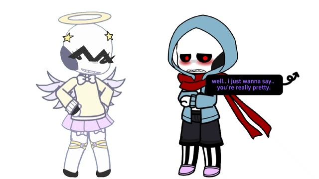 (MY SANS AU OC MERCY) MEETS SANS AUS! смотреть онлайн
