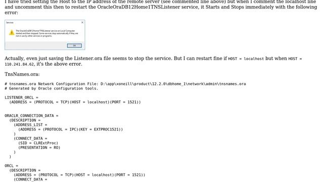 ORA-12514, TNS:listener does not currently know of service requested in connect descriptor смотреть онлайн