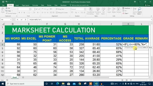 How to create student mark sheet in excel in Bangla | Student Result Sheet | Mark sheet in MS Excel смотреть онлайн