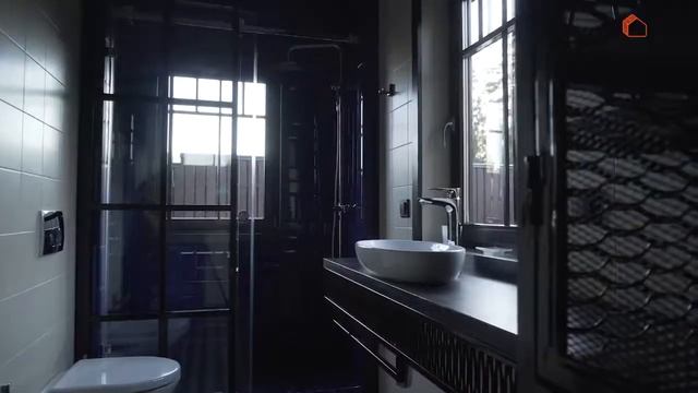 Обзор загородного дома из клееного бруса графитовый "Кингвуд" 160 м2. Интерьер дома. смотреть онлайн