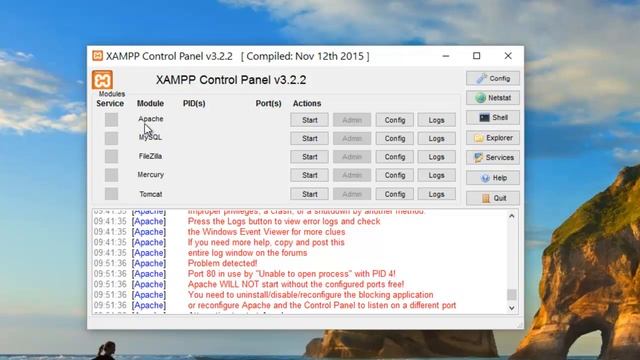 [Solved] Port 80 in use by "Unable to open process" with PID 4! Xampp смотреть онлайн