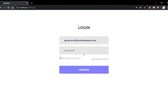 Form validation with angular and JWT смотреть онлайн