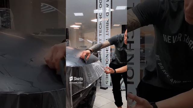Установка плёнки на авто 🔥 #автомобили #пленка #solartek смотреть онлайн
